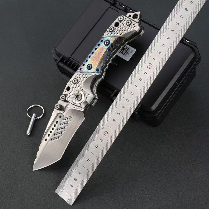 10"New CNC Large Z-Wear Steel Blade T4C Handle Folding Knife VTF24