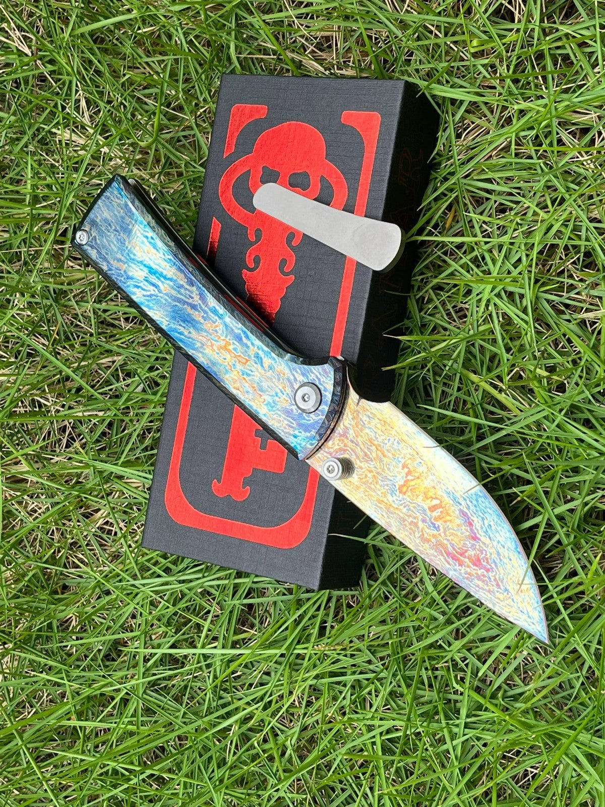 8'' New Folding M390 Steels Blade Full T4C Titanium Handle  Camping PocketKnife VTF107S