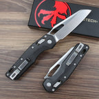 9''New CNC StoneWash M390 Blade Carbon Fibre Handle Camping Folding Tool VTF66
