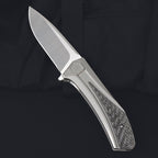 8'' New VG10 Blade Full T4C Titanium Handle Pocket Camping Folding Tool VTF18