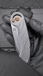 7'' New Manual Folding Tool CNC M390 Blade Aluminum Handle Pocket Tool VTF91