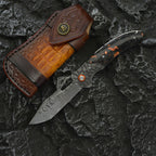 8'' New Manual Folding Tool VG10 Damascus Blade Wood Handle Pocket Tool VTF12