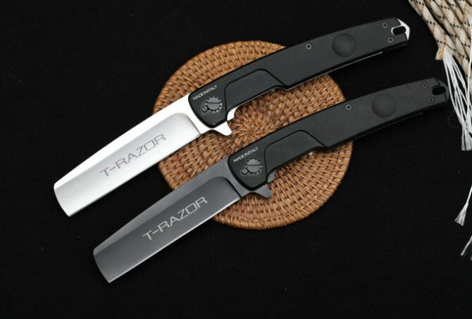 9'' New CNC Fast Opening 3MM Blade Aluminum Handle Pocket Folding Knife VTF02