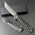 8'' New Damascus Blade Full Steel handle Camping Folding Tool VTF51M