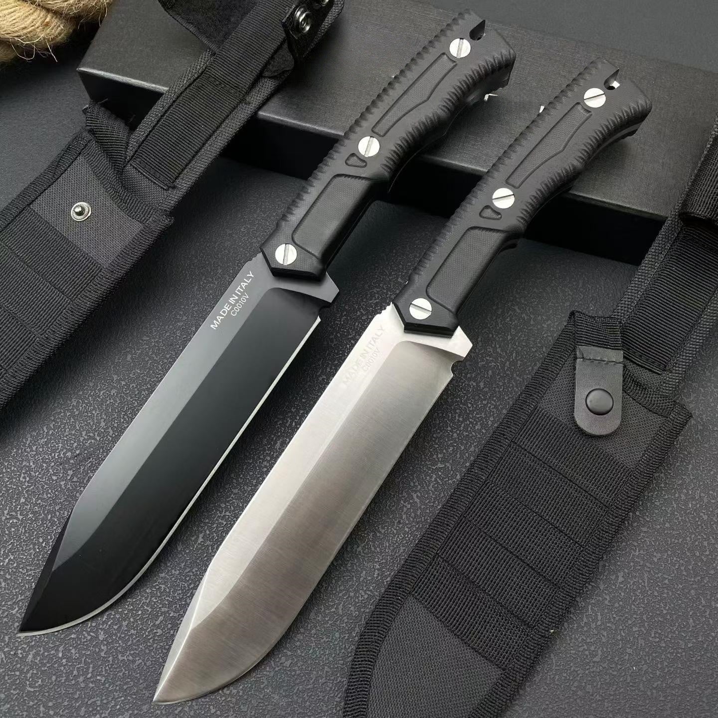 New Fixed Blade N690 Blade G10 Handle Camping Hiking Knife VTH17