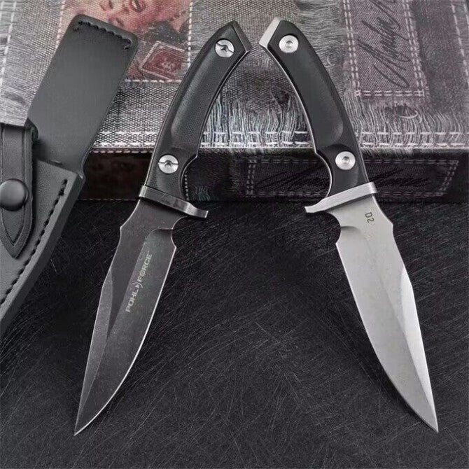 8'' New CNC D2 Blade Full Tang G10 Handle Sharp Knife VTH70