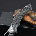 8.5'' New Manual Folding Tool UZI Steels Blade Ebony Handle Folding Tool VTF67