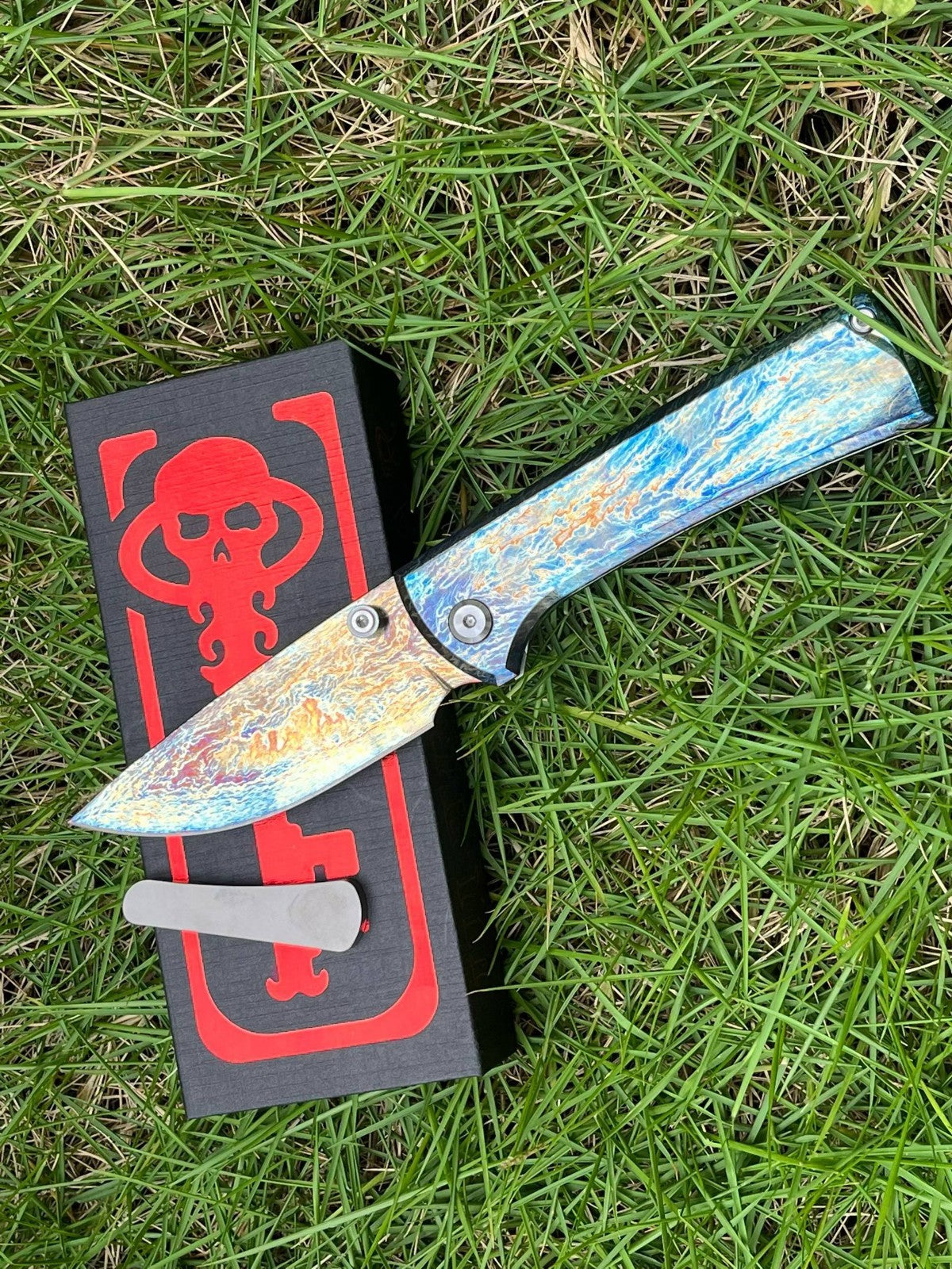 8'' New Folding M390 Steels Blade Full T4C Titanium Handle  Camping PocketKnife VTF107S