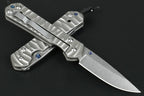 New CNC D2 Blade Sebenza 21 Style Full T4C Titanium Handle Pocket Camping Folding Tool DF05