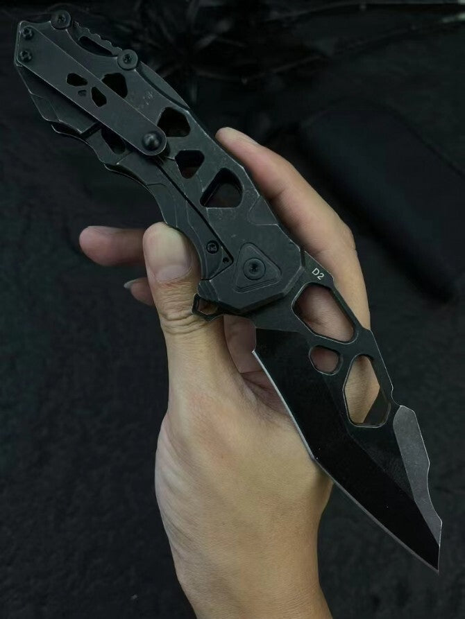 8'' New FoldingKnife D2 Blade Steels Handle Collection Knife DF60