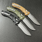 9''New StoneWash M390 Blade G10 Handle Pocket Folding Camping Tool VTF110G