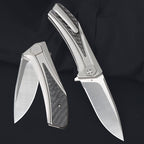 8'' New VG10 Blade Full T4C Titanium Handle Pocket Camping Folding Tool VTF18