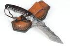New Fast Opening VG10 Damascus Blade Ebony Handle Pocket Folding Tool VTF114