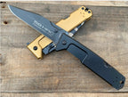 New Manual Folding Tool 5MM Blade Aluminum Handle Lockback Pocket Tool VTF85