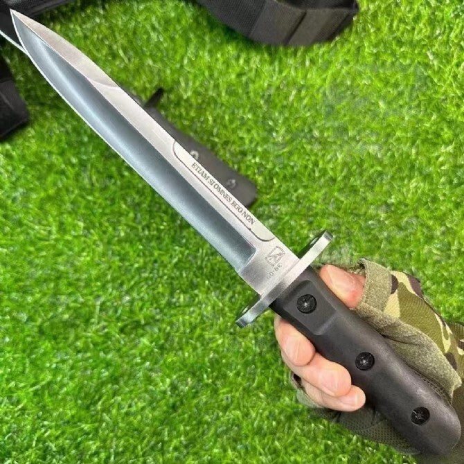12'' New CNC 8CR13 Blade FORPRENE Handle Survival Hunting Tactics Knife VTH14