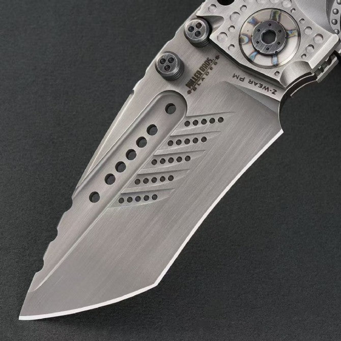 10"New CNC Large Z-Wear Steel Blade T4C Handle Folding Knife VTF24