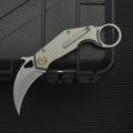 6.5'' New Manual Folding Knife 14C28N Sandvik Blade TC4 Handle Claw Knife C09