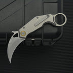 6.5'' New Manual Folding Tool 14C28N Sandvik Blade TC4 Handle Claw Tool C09
