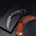 New Stone Wash D2 Fixed Blade G10 Handle Collection Claw EDC Knife C12